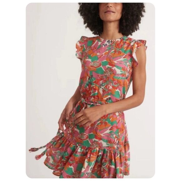 Marine Layer Layne Vintage Floral Mini Dress sz M - Picture 2 of 10